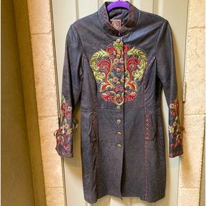 Double D Ranch Leather Coat - Small